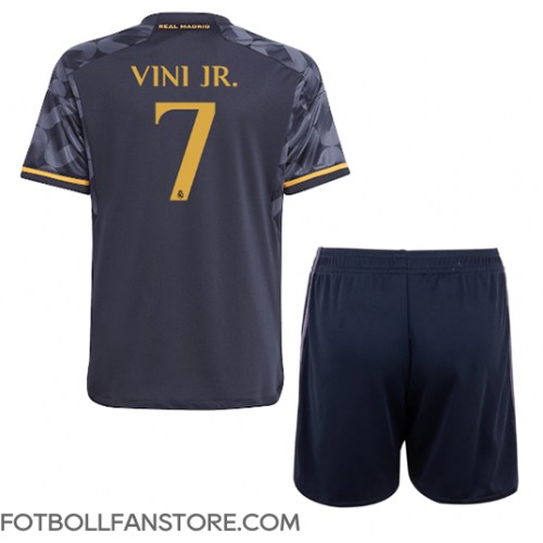 Real Madrid Vinicius Junior #7 Barnkläder Borta matchtröja till baby 2023-24 Kortärmad (+ Korta byxor) Billigt